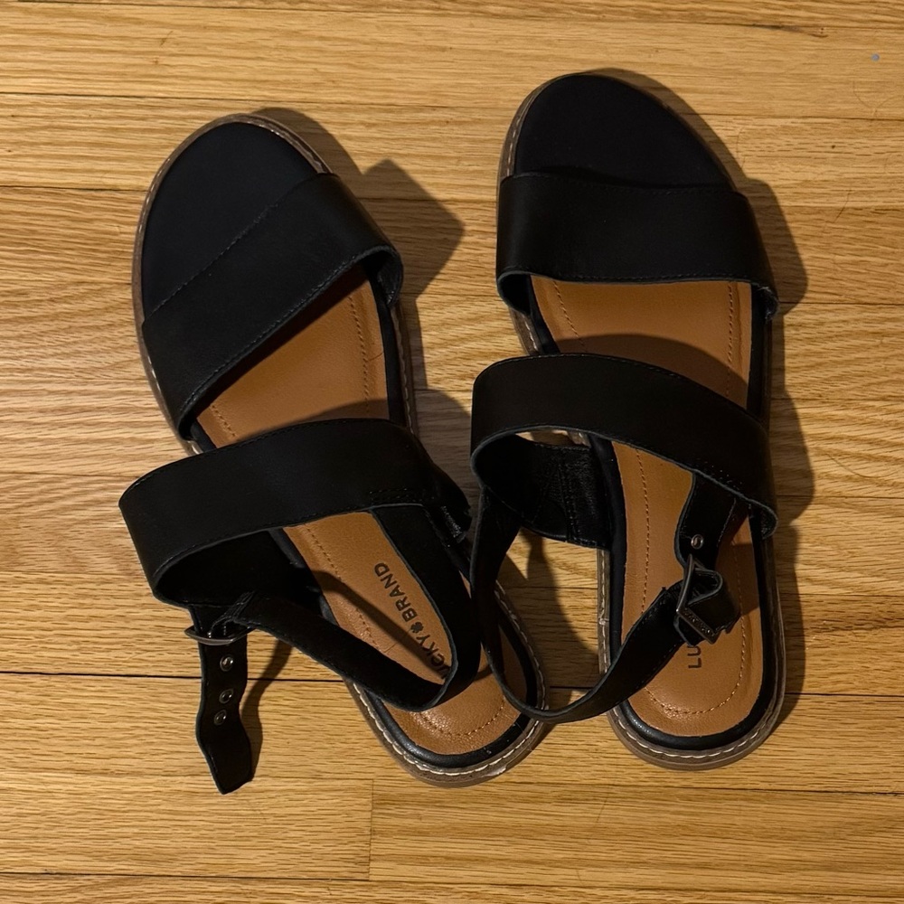 Lucky Brand Black Sandals